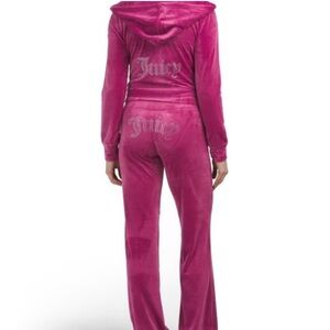 JUICY COUTURE Velour OG Bling Tracksuit Hoodie & Pant Set